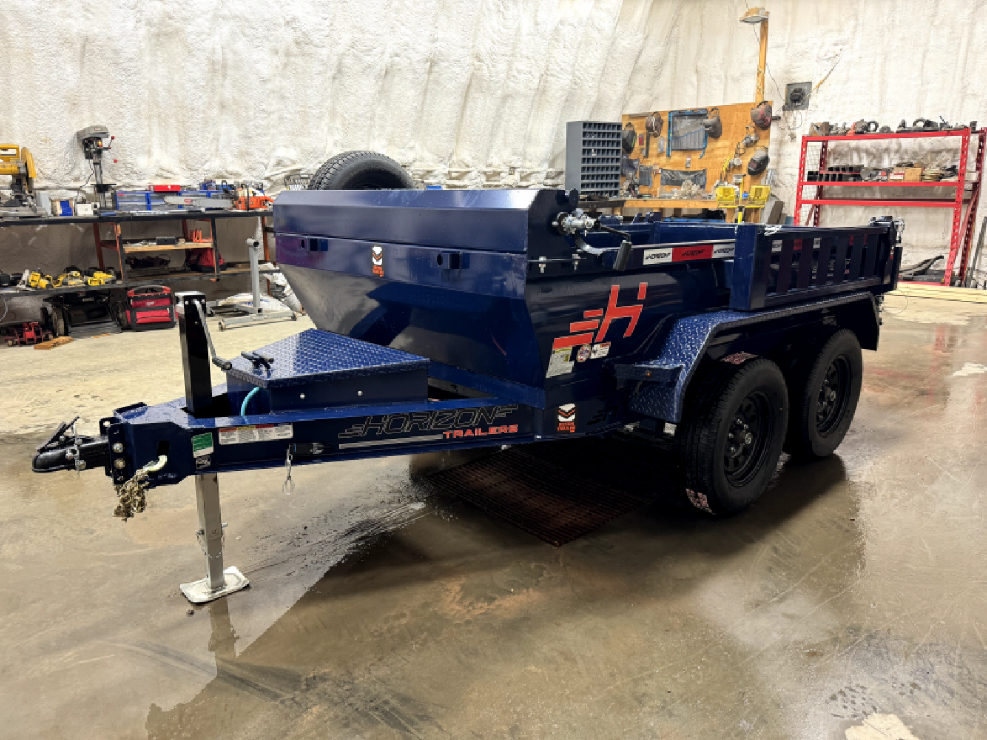 New 2025 Horizon Trailers 60" x 10' Dump Box 7630lbs GVWR