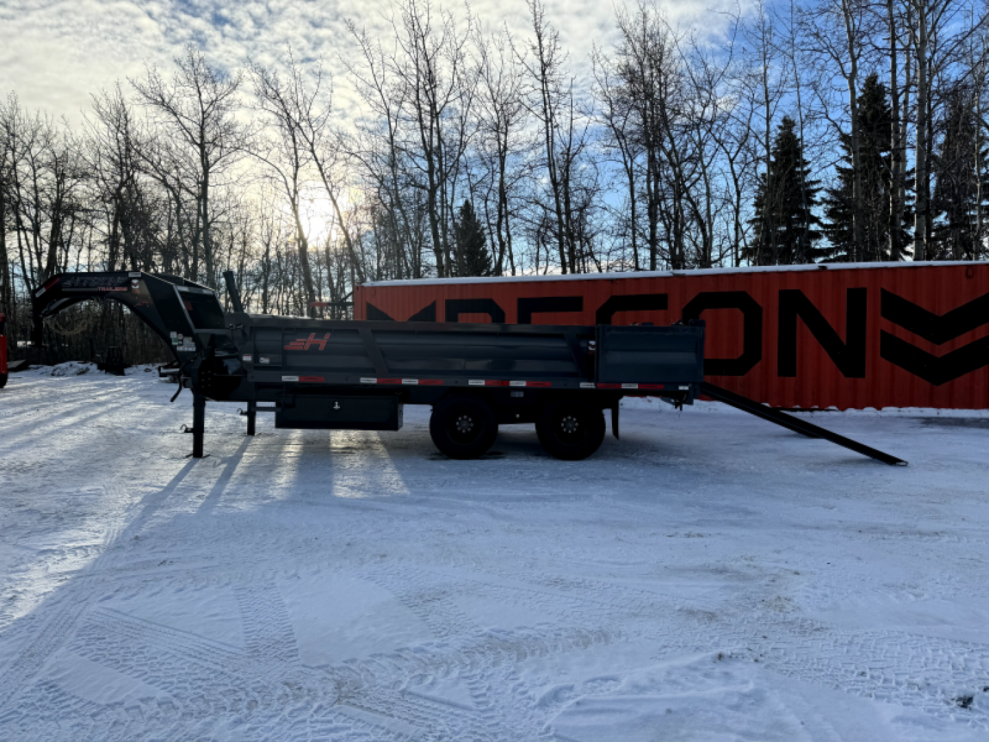 New 2025 Horizon Trailers HZH 96''X16'X 2' H.S Heavy Duty Goose Dump Box 2-12K OilBath 25900LBS GVWR