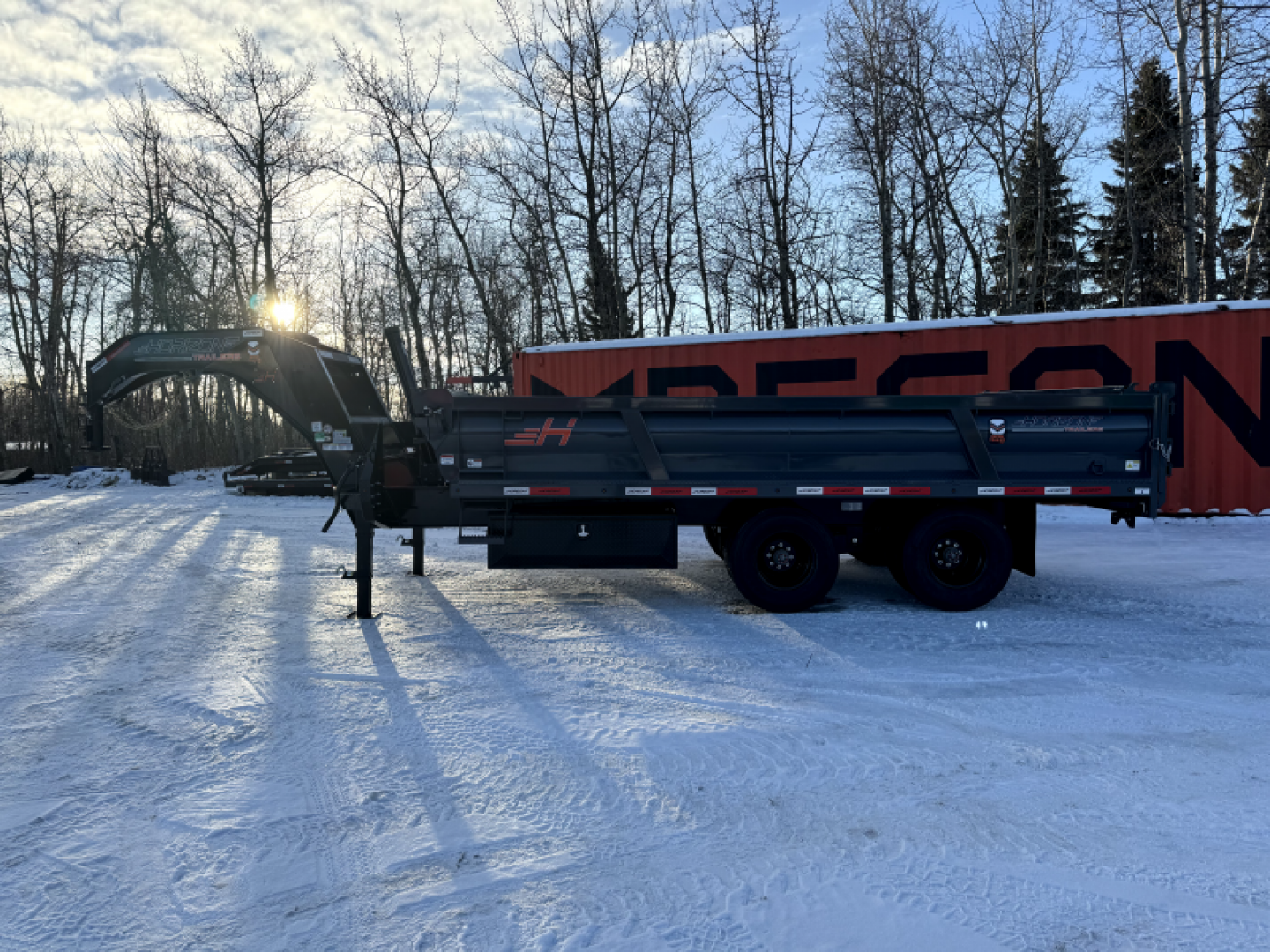 New 2025 Horizon Trailers HZH 96''X16'X 2' H.S Heavy Duty Goose Dump Box 2-12K OilBath 25900LBS GVWR