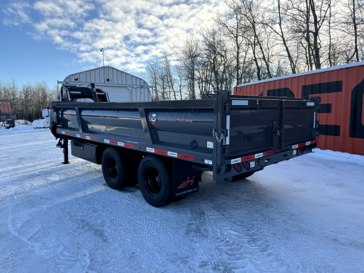 New 2025 Horizon Trailers HZH 96''X16'X 2' H.S Heavy Duty Goose Dump Box 2-12K OilBath 25900LBS GVWR