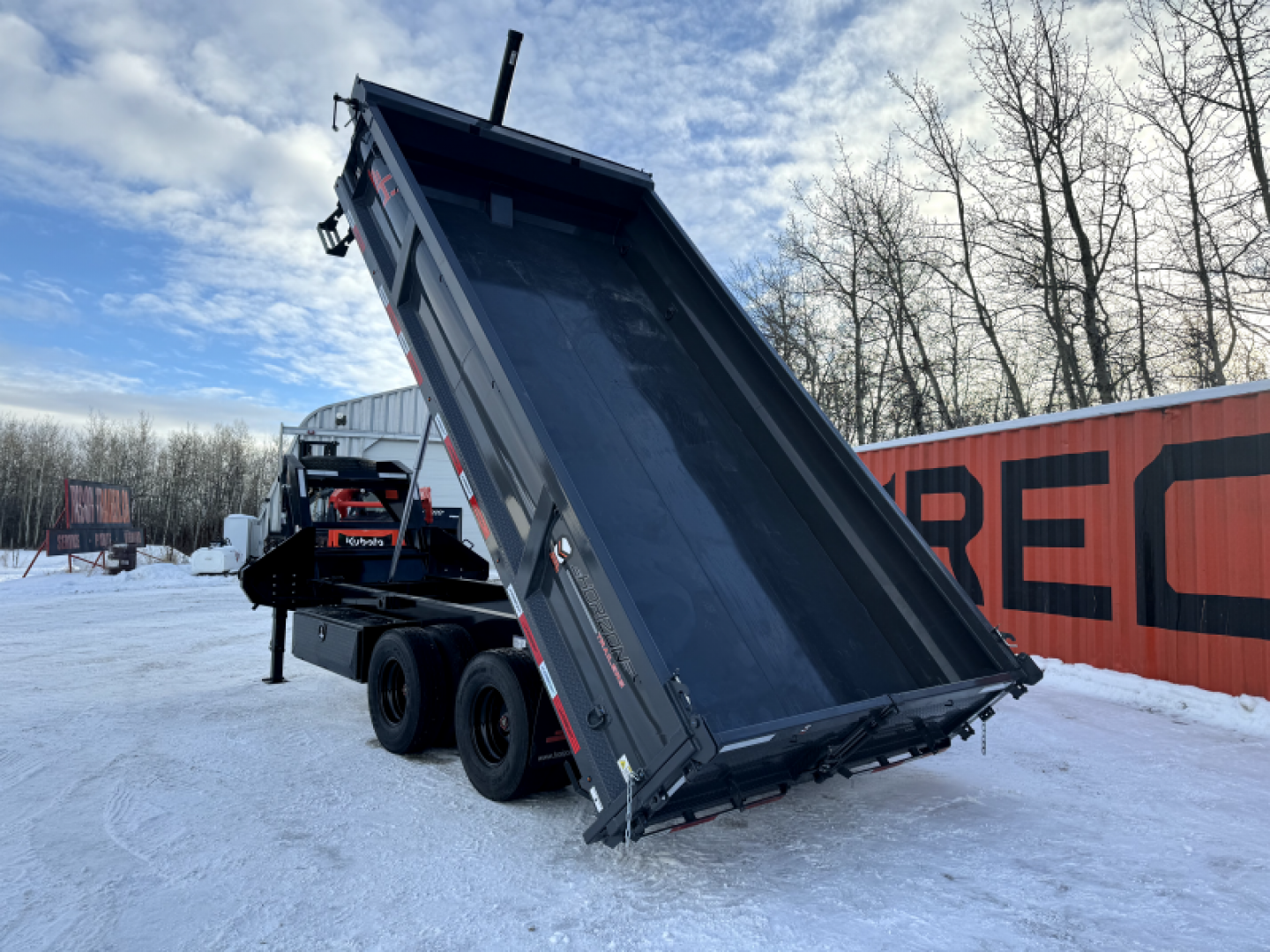 New 2025 Horizon Trailers HZH 96''X16'X 2' H.S Heavy Duty Goose Dump Box 2-12K OilBath 25900LBS GVWR