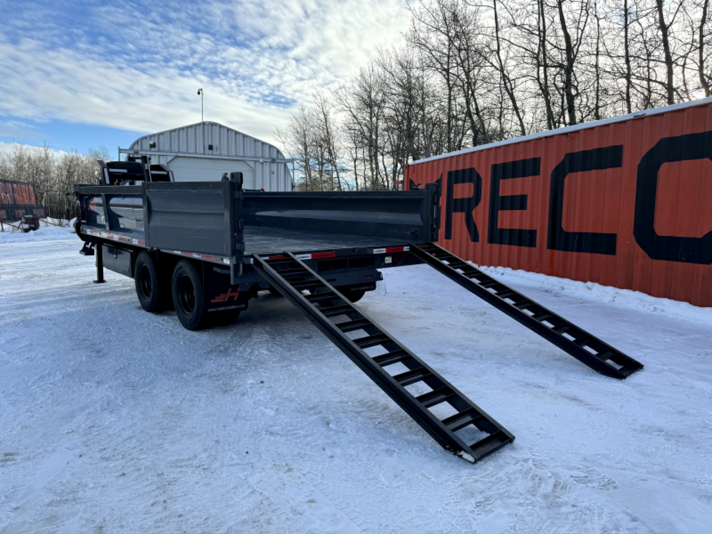 New 2025 Horizon Trailers HZH 96''X16'X 2' H.S Heavy Duty Goose Dump Box 2-12K OilBath 25900LBS GVWR