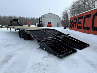 New 2025 HORIZON TRAILERS 102''X 30' LOW-PRO GOOSE W/ MOUNTAIN RAMPS 22400LB GVW