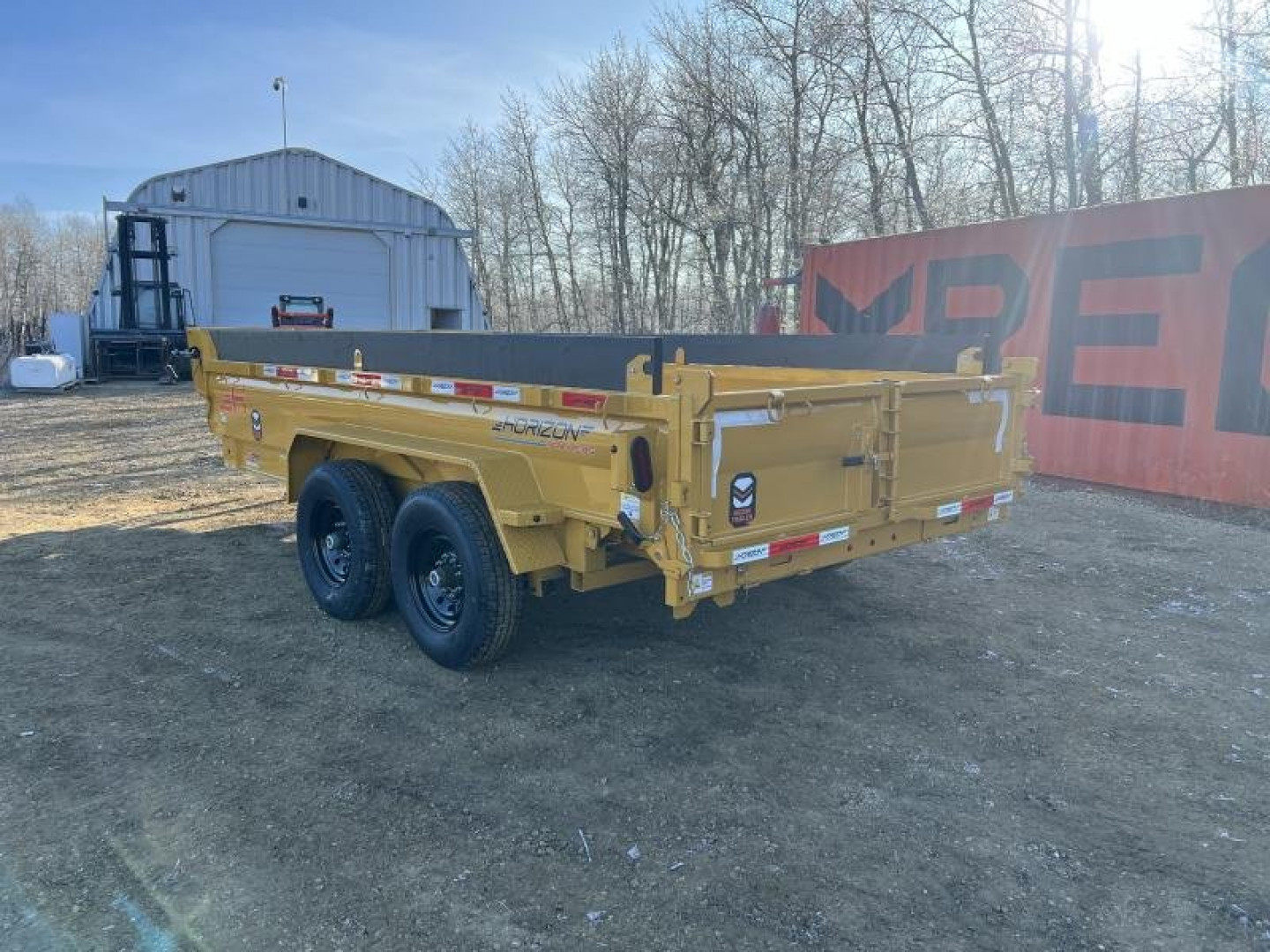 New 2025 Horizon Trailers EZ7 83''X14' DUMP BOX W/2'HIGH SIDES 14000 GVWR