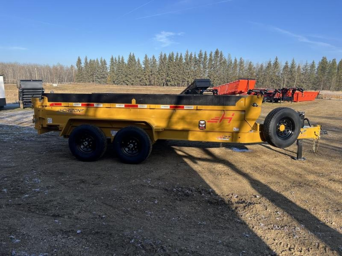 New 2025 Horizon Trailers EZ7 83''X14' DUMP BOX W/2'HIGH SIDES 14000 GVWR