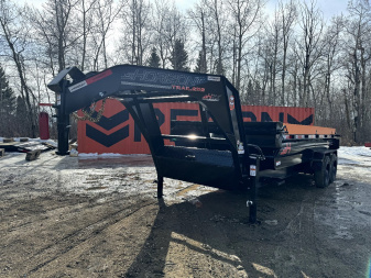New 2024 Horizon Trailers HZX 83"x16' Gooseneck Dump Box 2-10k Torsion Axles W/2'High Sides 22400LBS GVWR