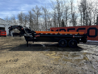 New 2024 Horizon Trailers HZX 83"x16' Gooseneck Dump Box 2-10k Torsion Axles W/2'High Sides 22400LBS GVWR