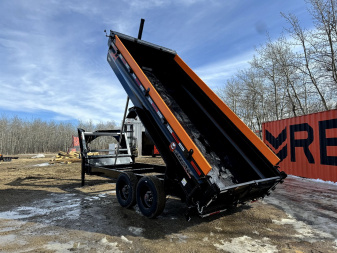 New 2024 Horizon Trailers HZX 83"x16' Gooseneck Dump Box 2-10k Torsion Axles W/2'High Sides 22400LBS GVWR