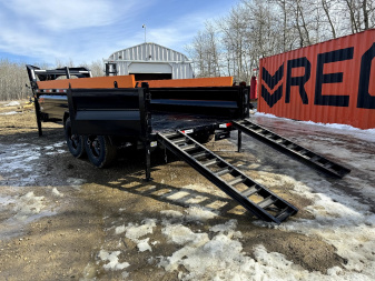 New 2024 Horizon Trailers HZX 83"x16' Gooseneck Dump Box 2-10k Torsion Axles W/2'High Sides 22400LBS GVWR