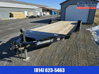New Diamond C Car Trailer 9.8K GVWR / 83 x20' / Spare Tire Mount