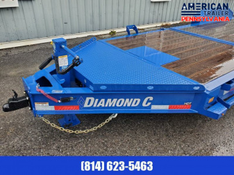 New 80"x22' Diamond C Tilt Deck Trailer / 18K GVWR / 6' Stationary & 16' Tilt
