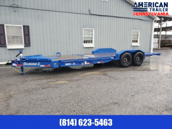 New 80 x22' Diamond C Tilt Deck Trailer / 18K GVWR / 6' Stationary & 16' Tilt