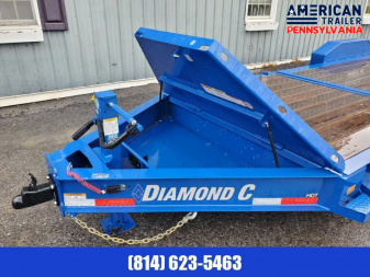 New 80"x22' Diamond C Tilt Deck Trailer / 18K GVWR / 6' Stationary & 16' Tilt
