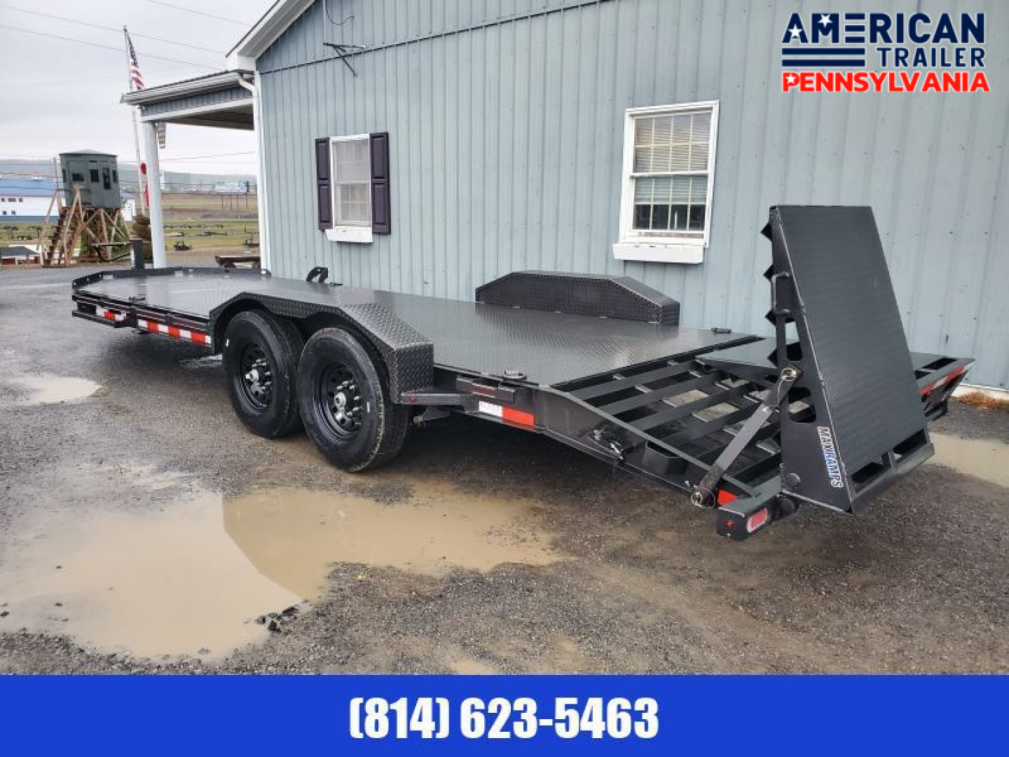 New Diamond C Equipment Trailer / 14.9K GVWR / 82"x22' /Max Ramps