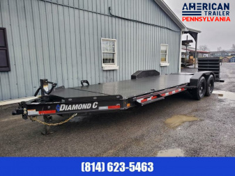 New Diamond C Equipment Trailer / 14.9K GVWR / 82 x22' /Max Ramps