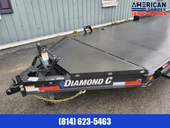 New Diamond C Equipment Trailer / 14.9K GVWR / 82"x22' /Max Ramps