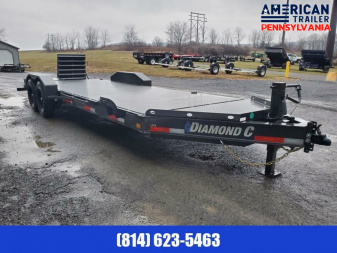 New Diamond C Equipment Trailer / 14.9K GVWR / 82"x22' /Max Ramps