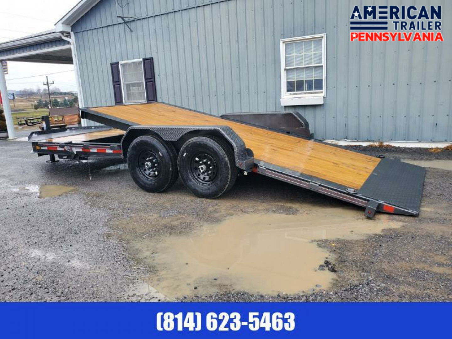 New Diamond C Split Tilt Trailer / 14.9K GVWR / 82"x20' (4' Stationary)