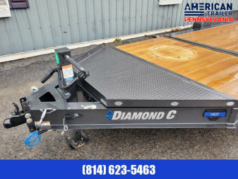 New Diamond C Split Tilt Trailer / 14.9K GVWR / 82"x20' (4' Stationary)