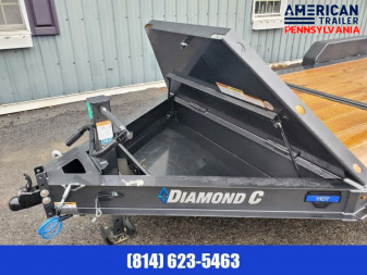 New Diamond C Split Tilt Trailer / 14.9K GVWR / 82"x20' (4' Stationary)