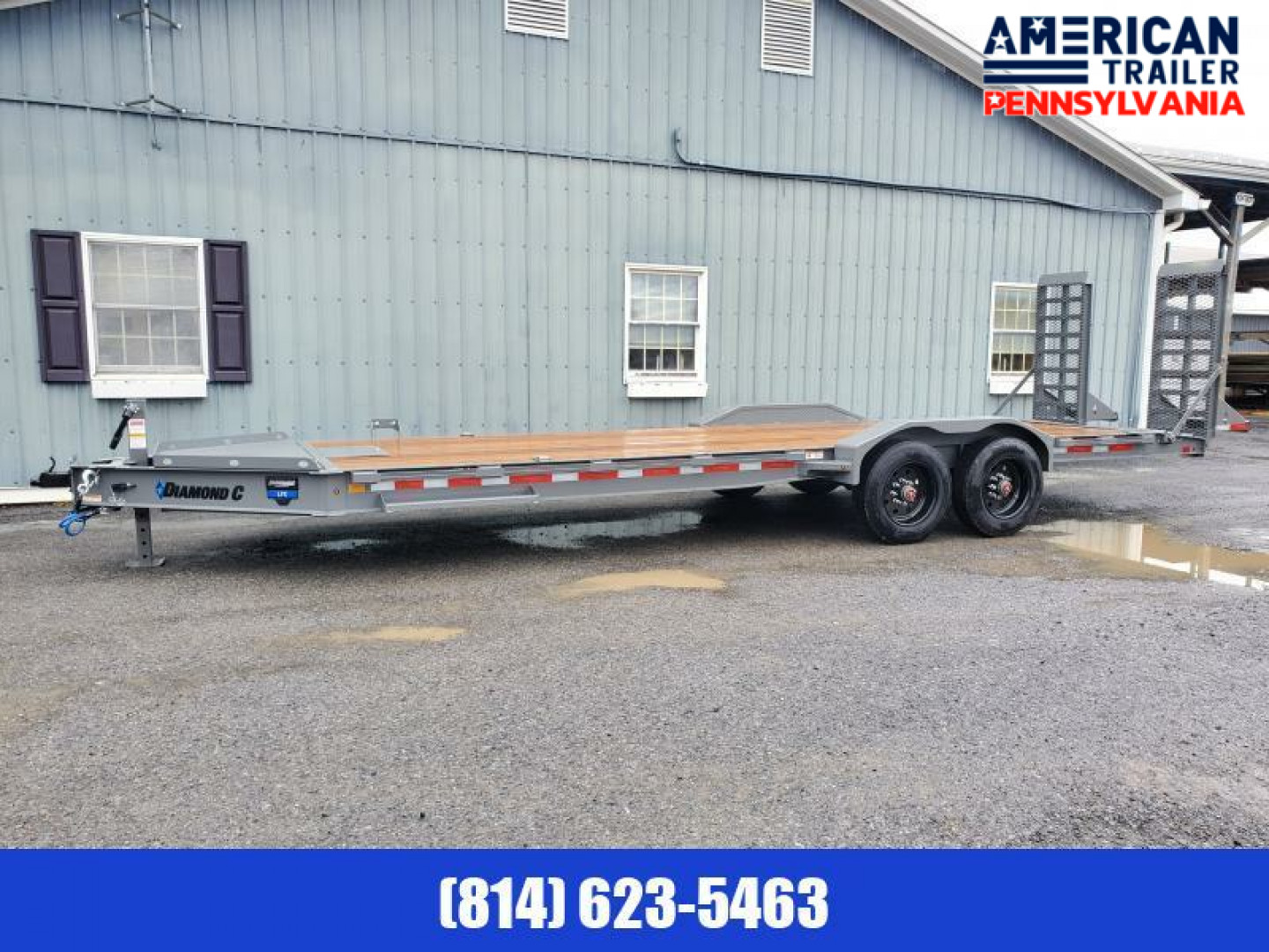 New Diamond C Equipment Trailer / 20K GVWR / 82"x24' /HD Ramps