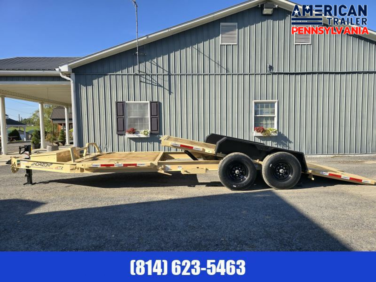 New Horizon Tilt Deck Equipment Trailer / 83"x22' / 15.2K GVWR