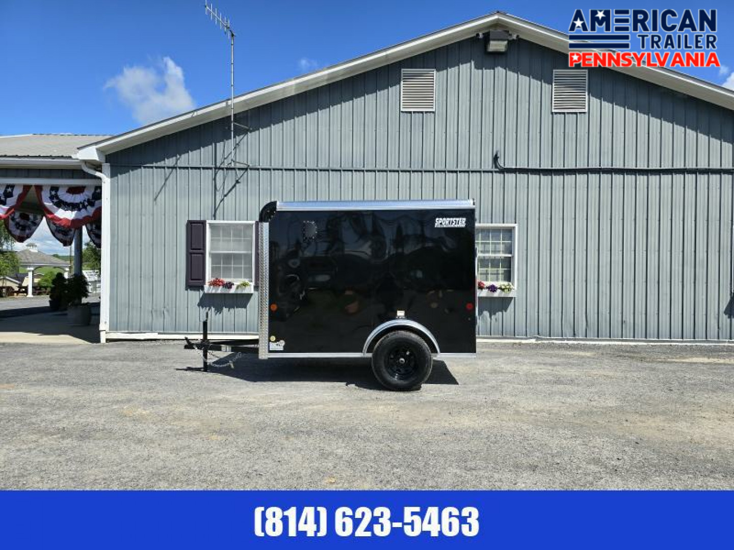 New Car Mate Sportster Enclosed Cargo Trailer / 2990 GVWR / 5x8