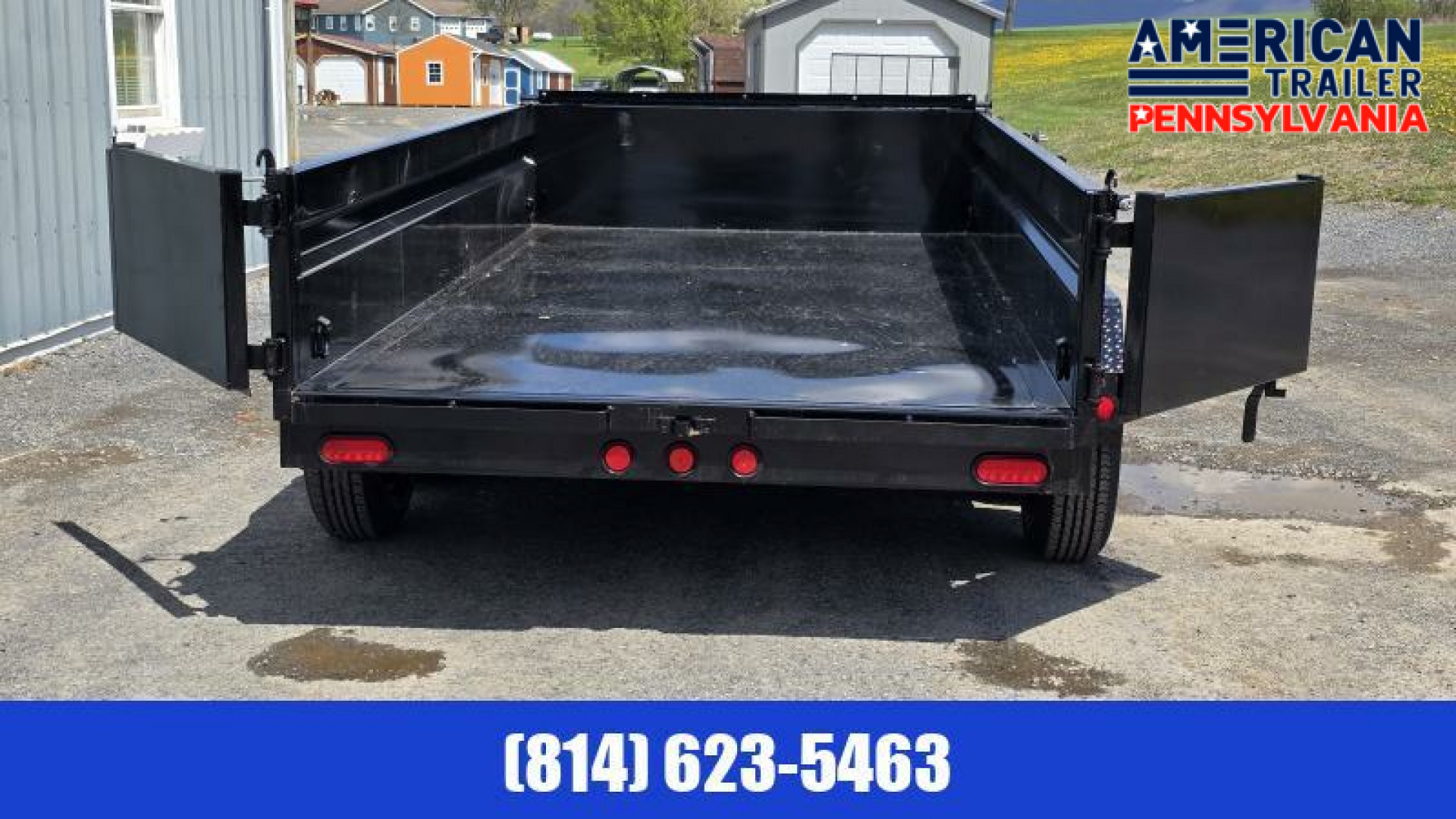 New PJ 72" Tandem Axle Dump / 9.8K GVWR / 72"x12'
