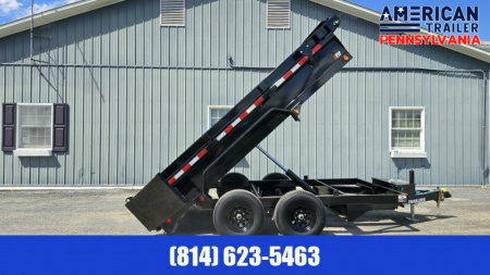 New PJ 72" Tandem Axle Dump / 9.8K GVWR / 72"x12'