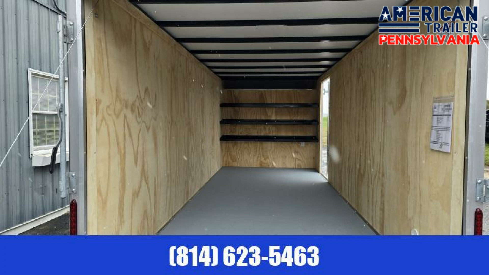 New Car Mate Enclosed Cargo Trailer / 7000 GVWR / 7x18 - Contractor Pkg / 78.5" Interior Height