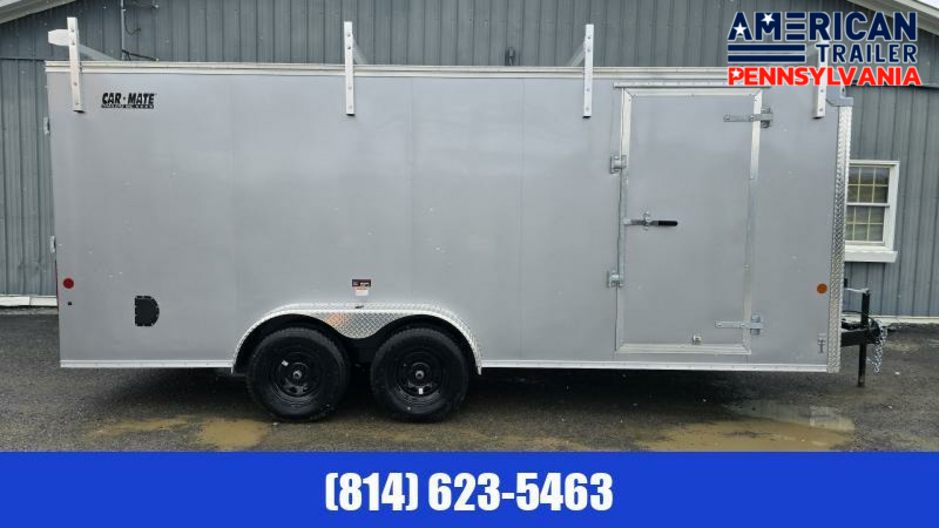 New Car Mate Enclosed Cargo Trailer / 7000 GVWR / 7x18 - Contractor Pkg / 78.5" Interior Height