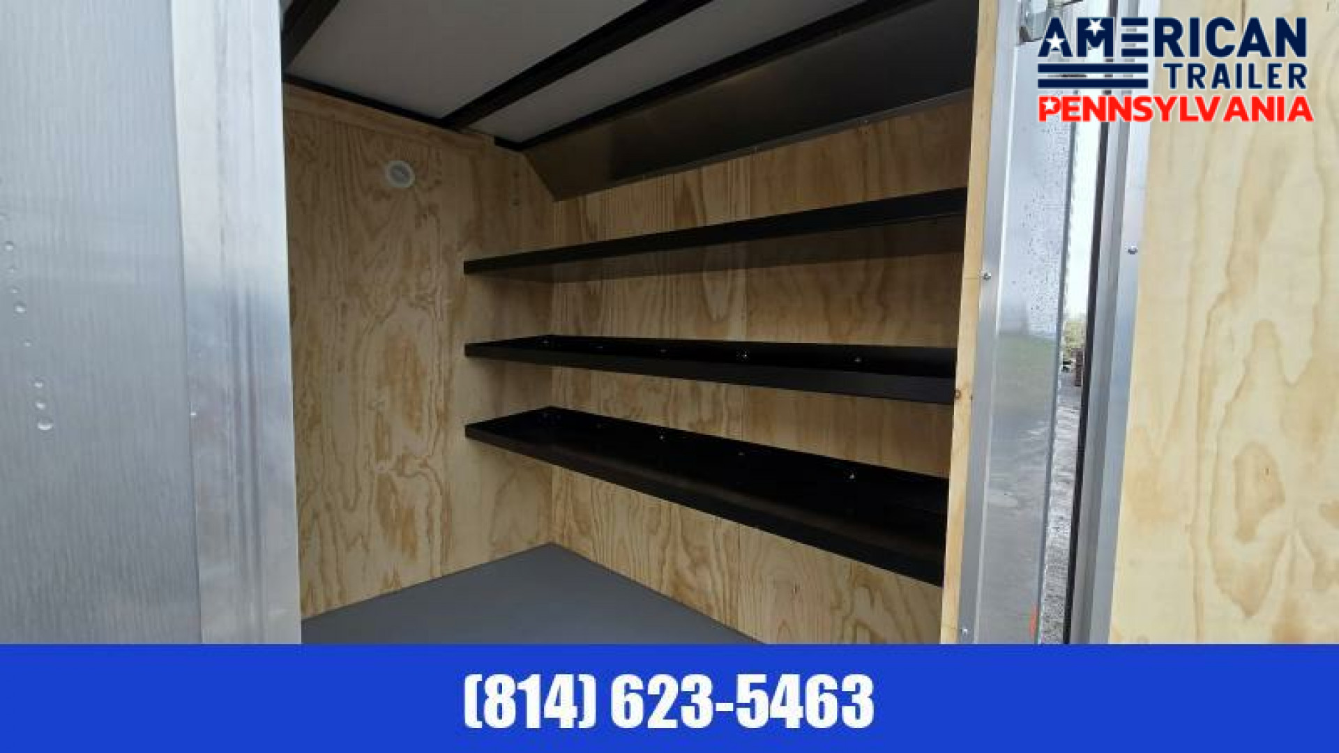 New Car Mate Enclosed Cargo Trailer / 7000 GVWR / 7x18 - Contractor Pkg / 78.5" Interior Height