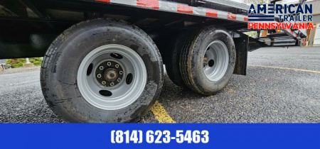 New American Pro Grade Gooseneck Trailer 30' - 25K GVWR - Pop-up Dovetail