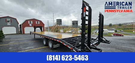 New American Pro Grade Gooseneck Trailer 30' - 25K GVWR - Pop-up Dovetail