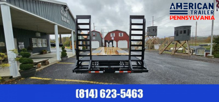 New American Pro Grade Gooseneck Trailer 30' - 25K GVWR - Pop-up Dovetail