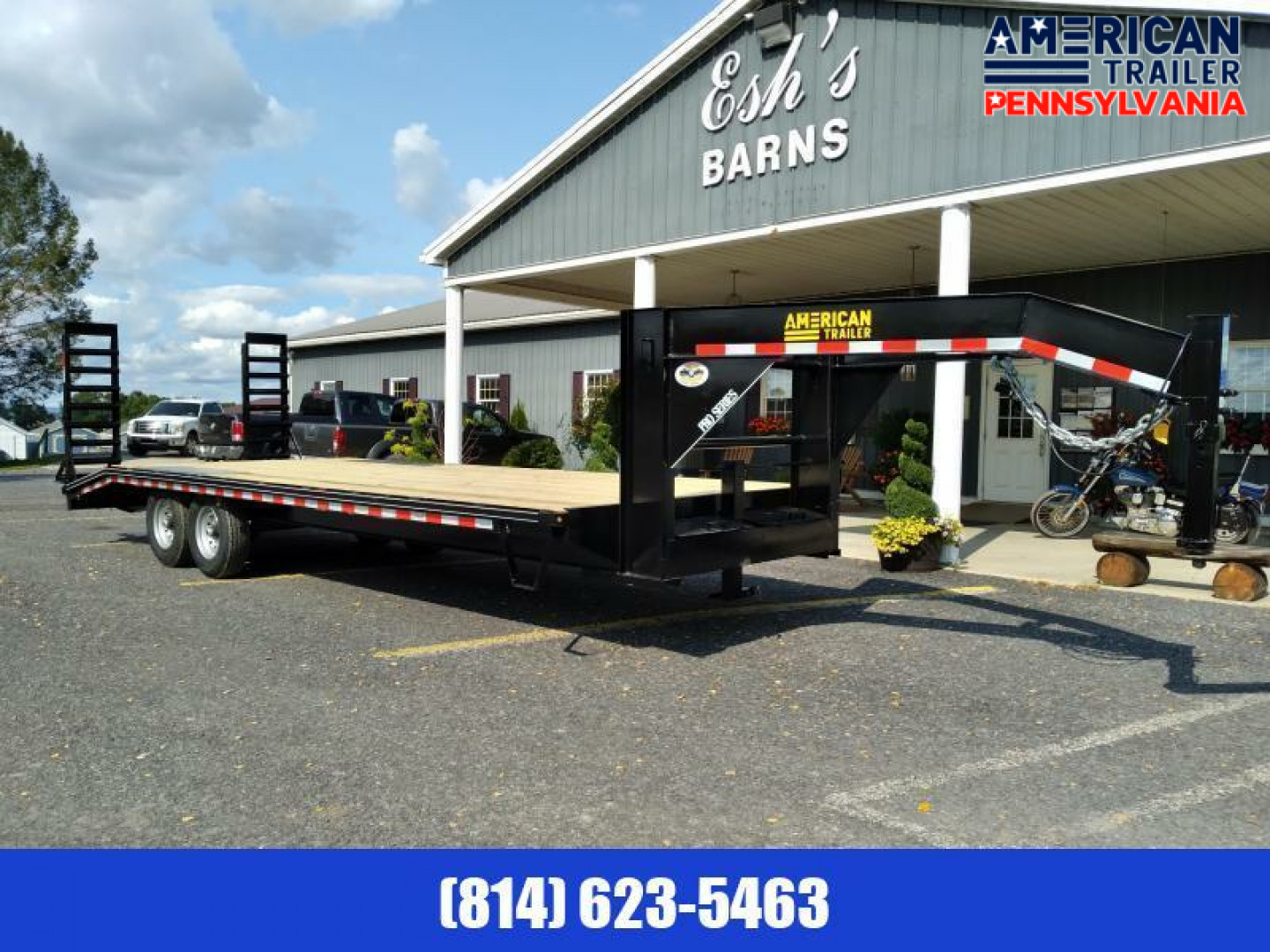 New American Pro Grade Gooseneck Deckover Trailer - 24' - 17K GVWR -