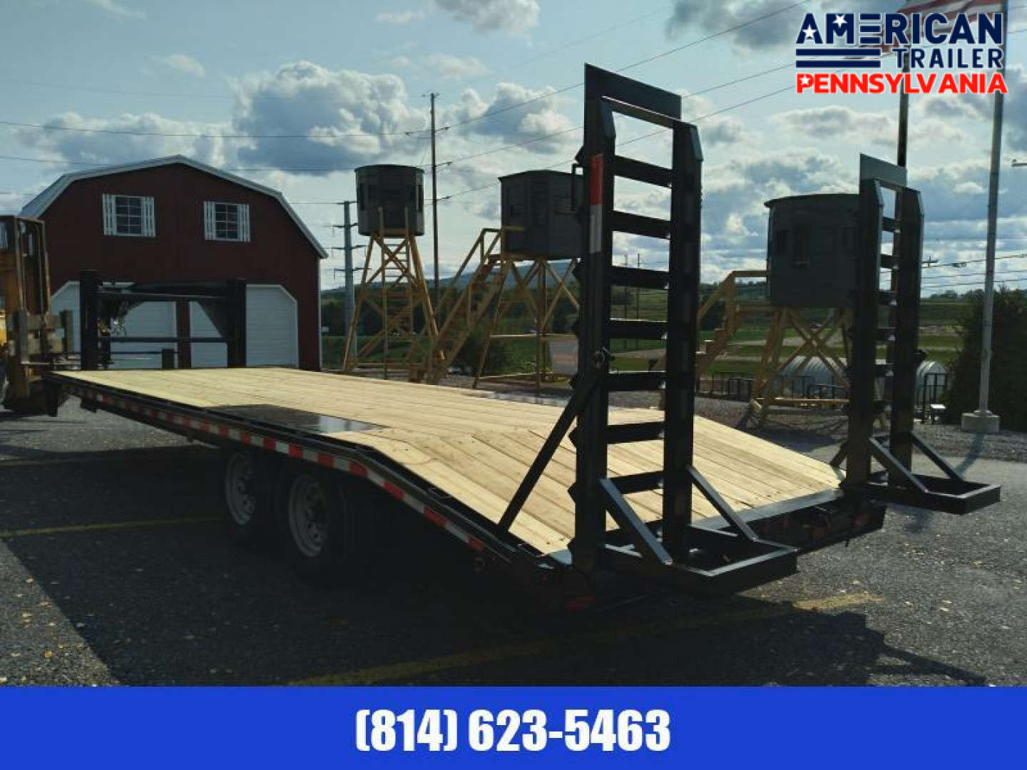 New American Pro Grade Gooseneck Deckover Trailer - 24' - 17K GVWR -