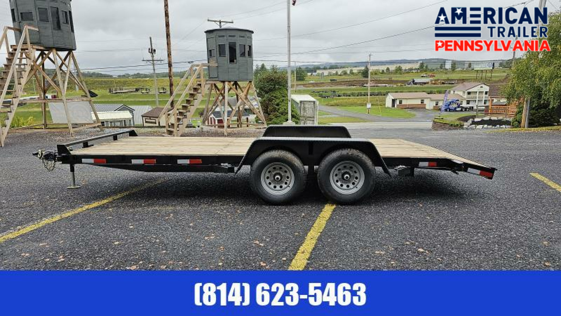 New Quality Trailers General Duty Wood Deck Car Hauler 18' - 8500 GVW