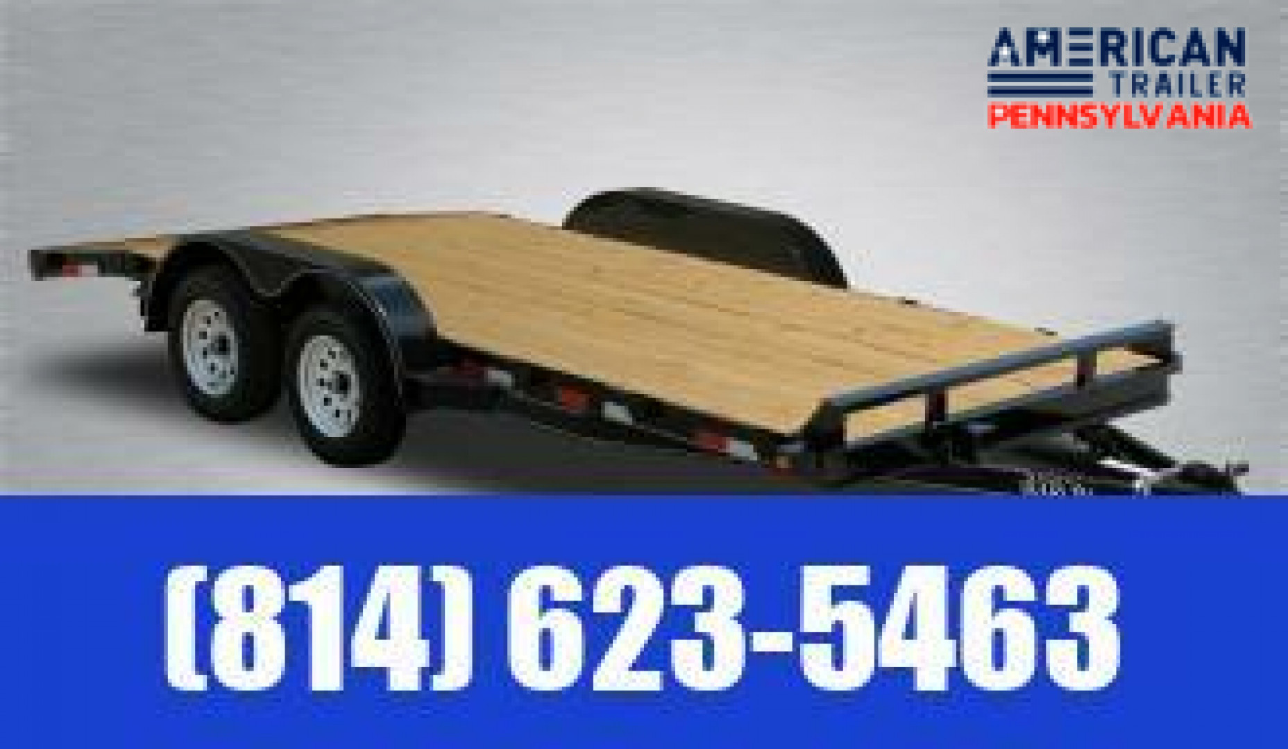 New Quality Trailers General Duty Wood Deck Car Hauler 18' - 8500 GVW