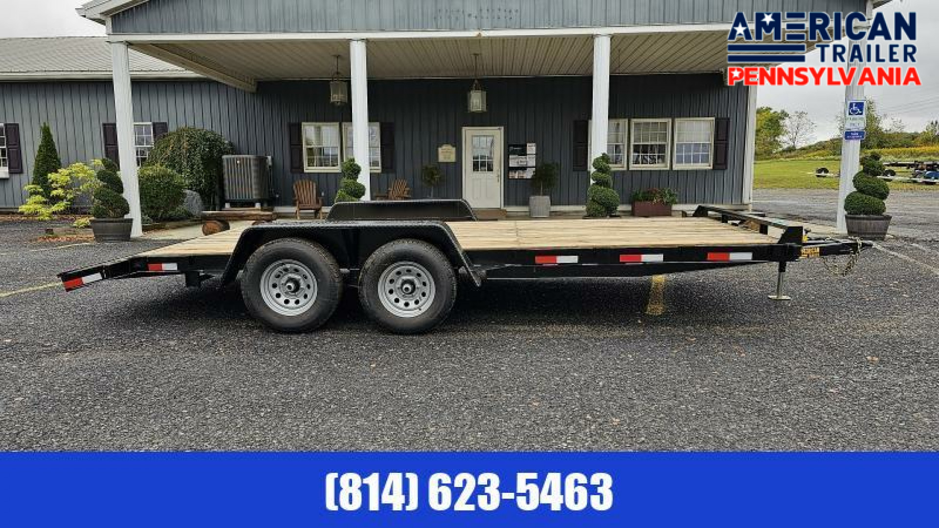 New Quality Trailers General Duty Wood Deck Car Hauler 18' - 8500 GVW