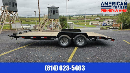 New Quality Trailers General Duty Wood Deck Car Hauler 18' - 8500 GVW