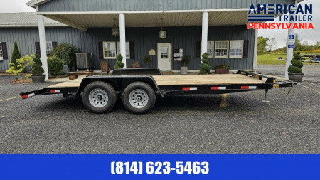 New Quality Trailers General Duty Wood Deck Car Hauler 18' - 8500 GVW
