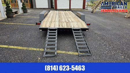 New Quality Trailers General Duty Wood Deck Car Hauler 18' - 8500 GVW
