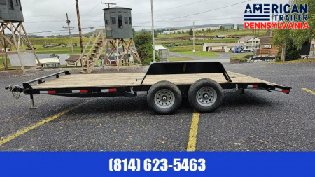 New Quality Trailers General Duty Wood Deck Car Hauler 18' - 8500 GVW