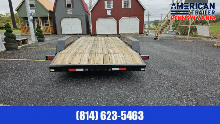 New Quality Trailers General Duty Wood Deck Car Hauler 18' - 8500 GVW
