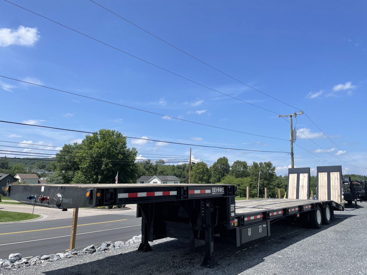 New 2026 Behnke 41' Super Duty Flatbed Semi with Air Ramps 60k GVW