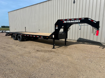 New 2026 PJ Trailers 26 Gooseneck LD Tandem Dual Flatbed Trailer
