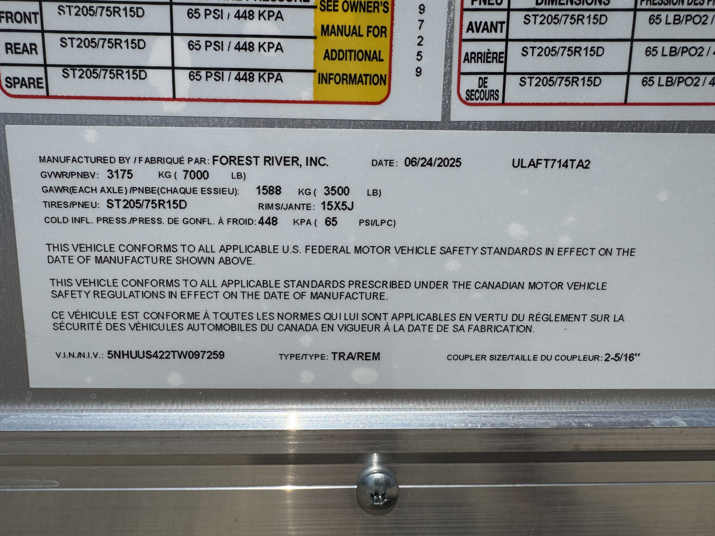 New 2026 US Cargo ULAFT7514 Cargo / Enclosed Trailer