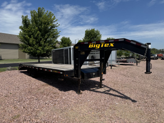 Used 2021 Big Tex Trailers 16GN 20+5 Flatbed Trailer