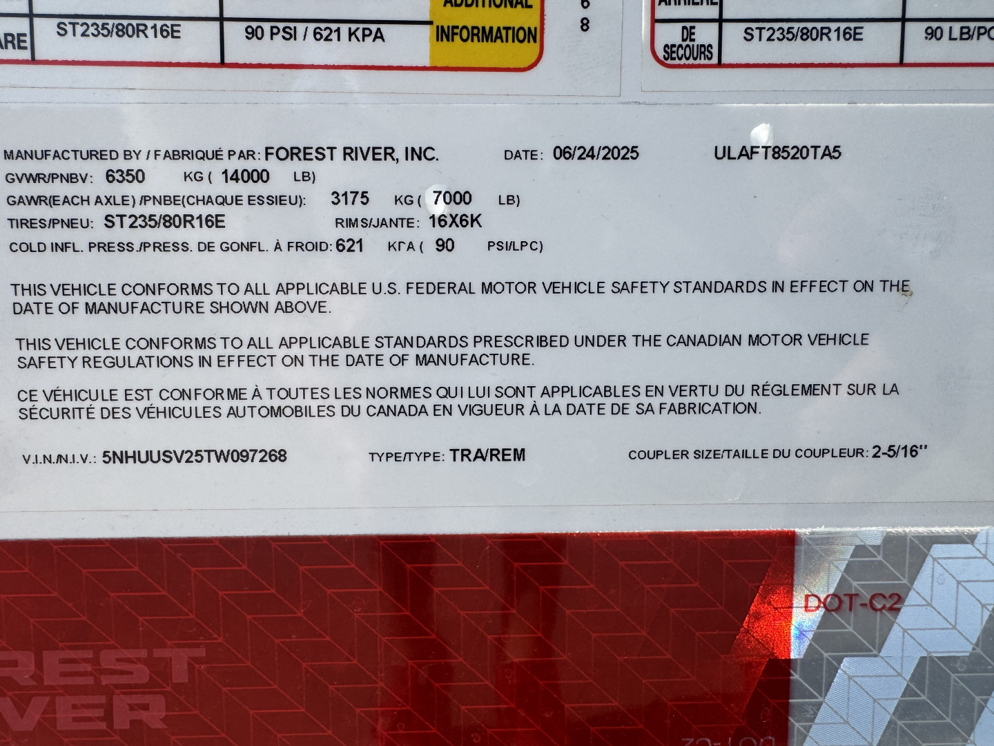 New 2026 US Cargo ULAFT8520TA5 Cargo / Enclosed Trailer